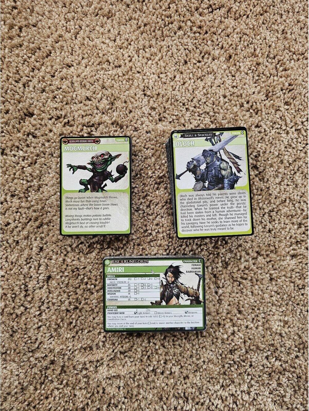 Pathfinder Adventure Card Game bonus decks - READ